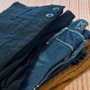 Anthropologie MAEVE Naomi Black Wide Leg Pants